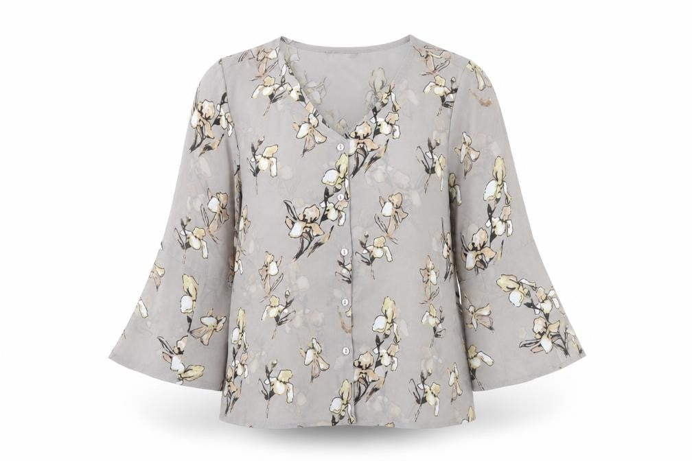 Code Womens Green Floral  Basic Blouse Size 10