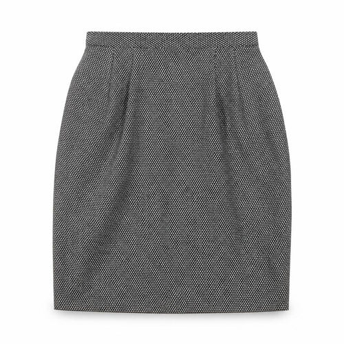 Gianni Womens Black Geometric  A-Line Skirt Size 6