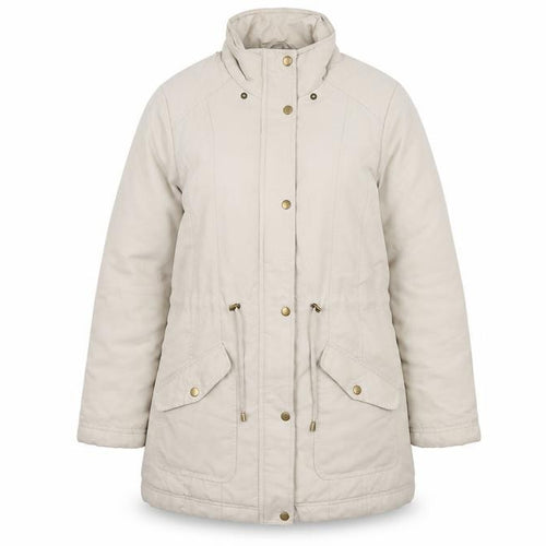 BHS Womens Beige   Quilted Coat Size 14