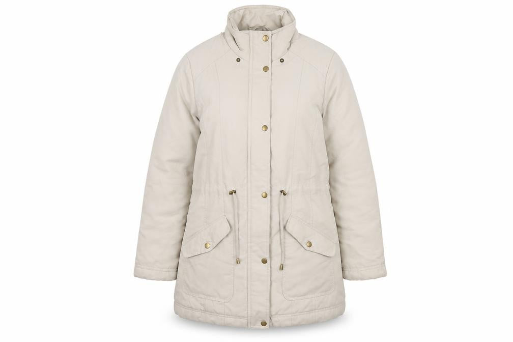 BHS Womens Beige   Quilted Coat Size 14