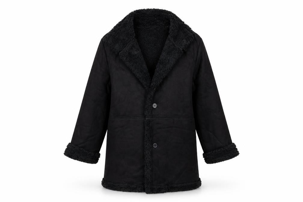 Preworn Womens Black   Overcoat Coat Size L