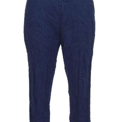 Peacocks Womens Blue   Trousers  Size 8 L25 in