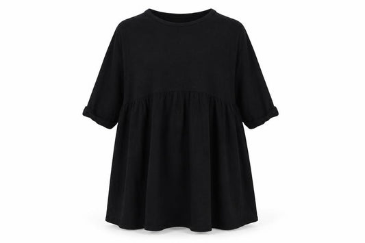 Front view of ASOS women’s black shift, size XS