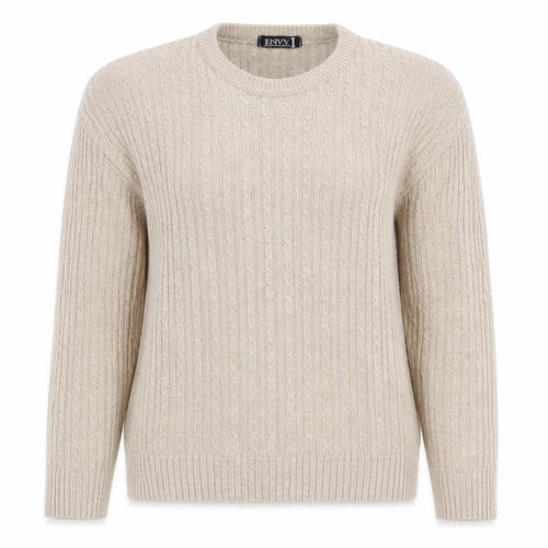 Envy Womens Beige   Pullover Jumper Size M