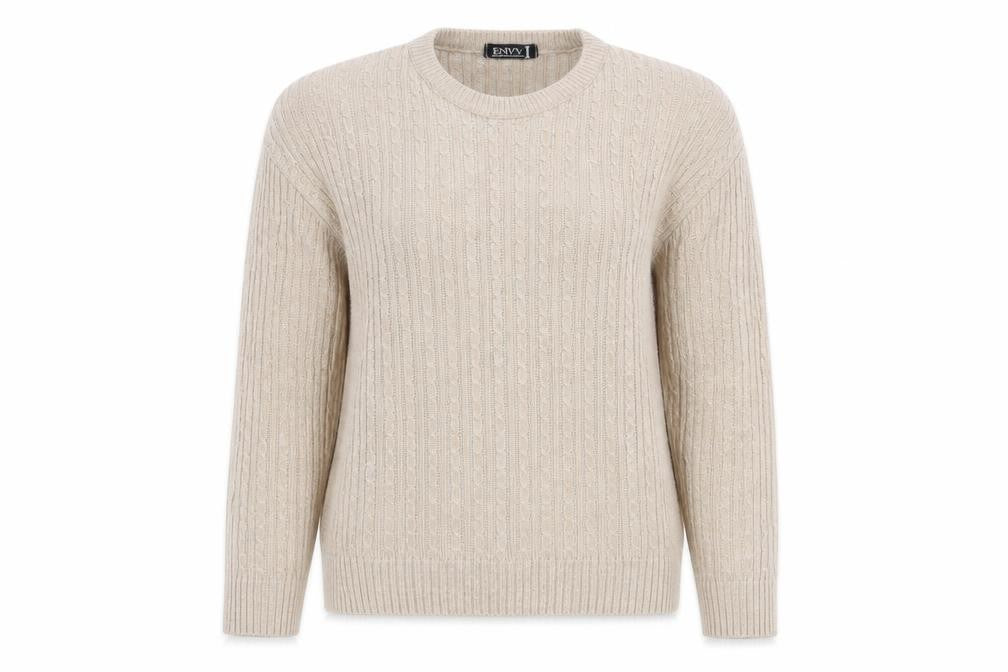 Envy Womens Beige   Pullover Jumper Size M