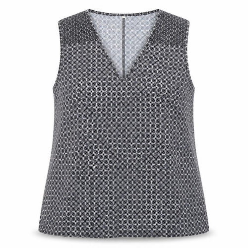 Preworn Womens Multicoloured Geometric  Basic Tank Size 2XL