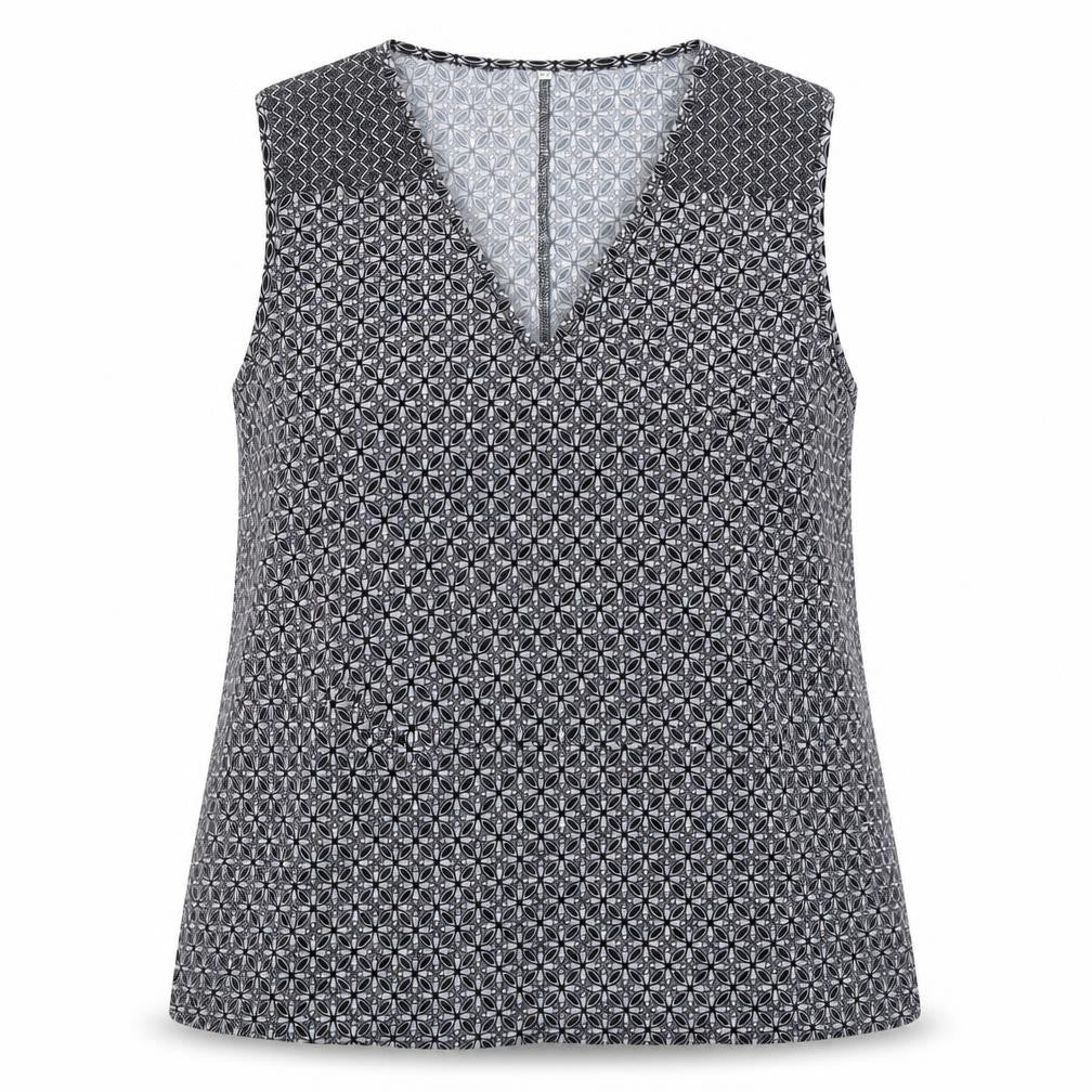 Preworn Womens Multicoloured Geometric  Basic Tank Size 2XL