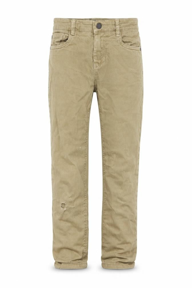 Front view of Next girls’ brown straight jeans, size 8, years