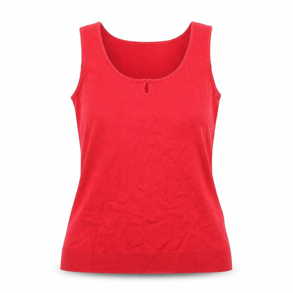 Planet Womens Red  Knit Basic Tank Size M
