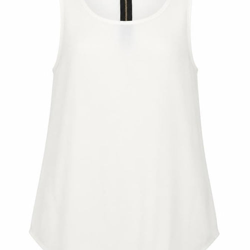 New Look Womens White   Basic Tank Size 10