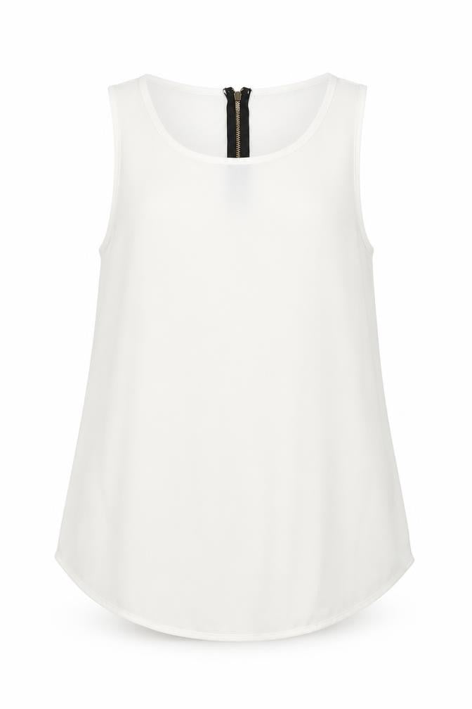 New Look Womens White   Basic Tank Size 10