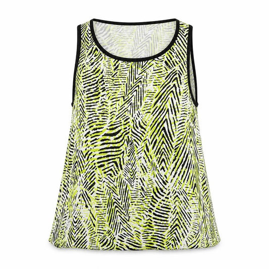 Front view of New Look women’s green basic tank, size UK 12