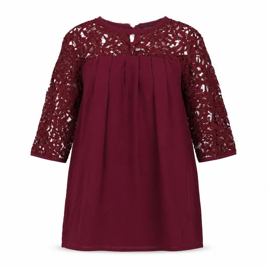 Front view of Missguided women’s red a-line, size UK 8