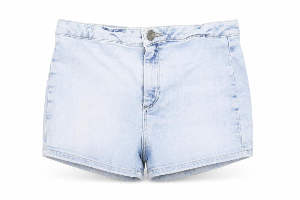 Topshop Womens Blue   Hot Pants Shorts Size 28 in