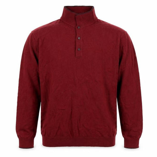 Marks and Spencer Mens Red   Henley Sweatshirt Size M