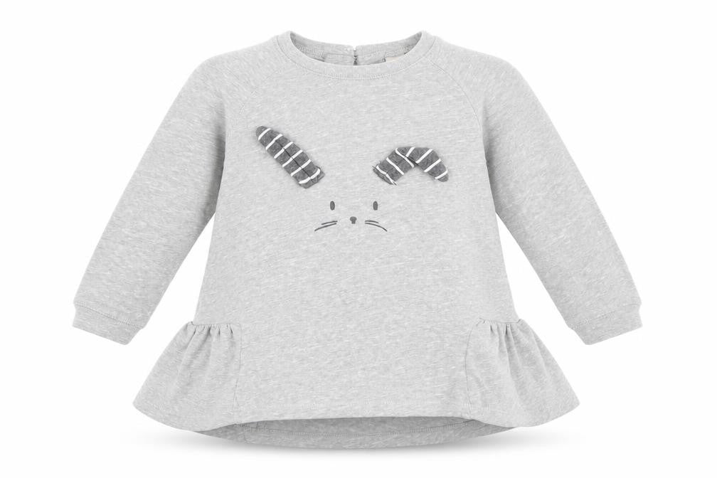 NEXT Girls Grey   Skater Dress  Size 9-12 Months  - Bunny