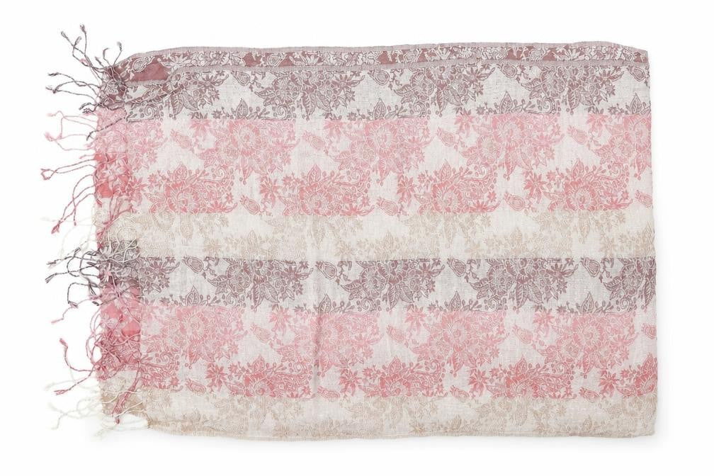 Preworn Womens Pink Geometric   Shawl/Wrap