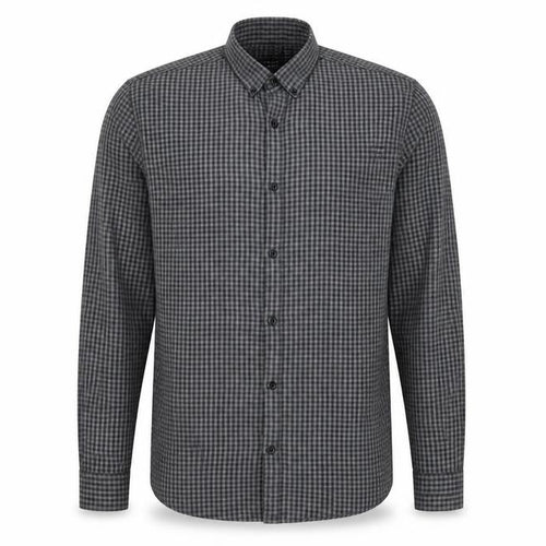 Cedar Wood State Mens Grey Check   Button-Up Size 14.5