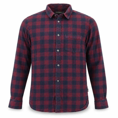 French Connection Mens Purple Check   Button-Up Size L