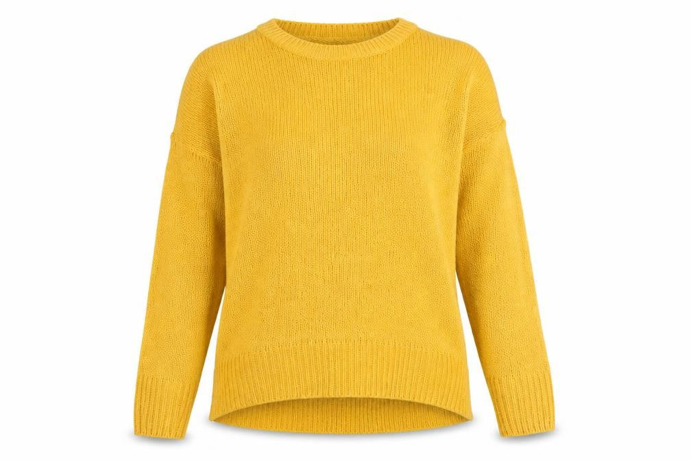 New Look Womens Yellow  Knit Pullover Jumper Size S