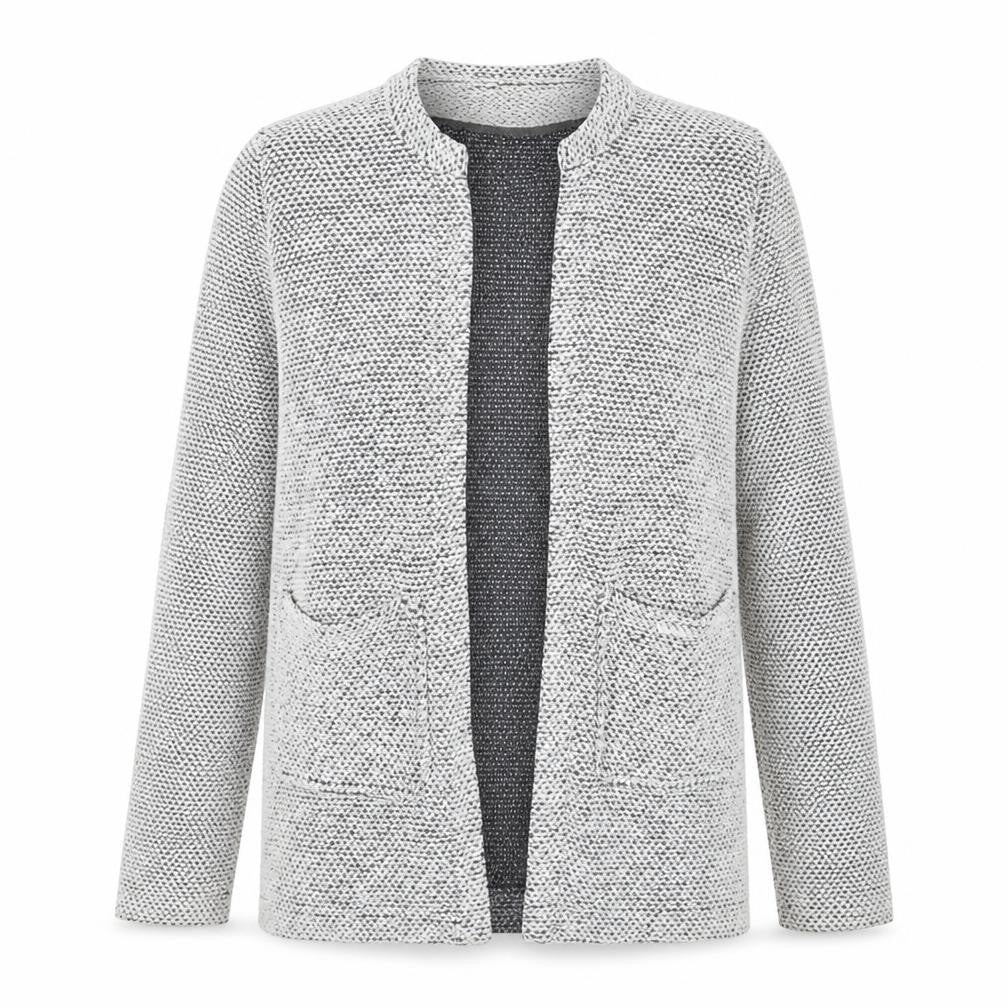 New Look Womens Grey  Knit Jacket  Size 10