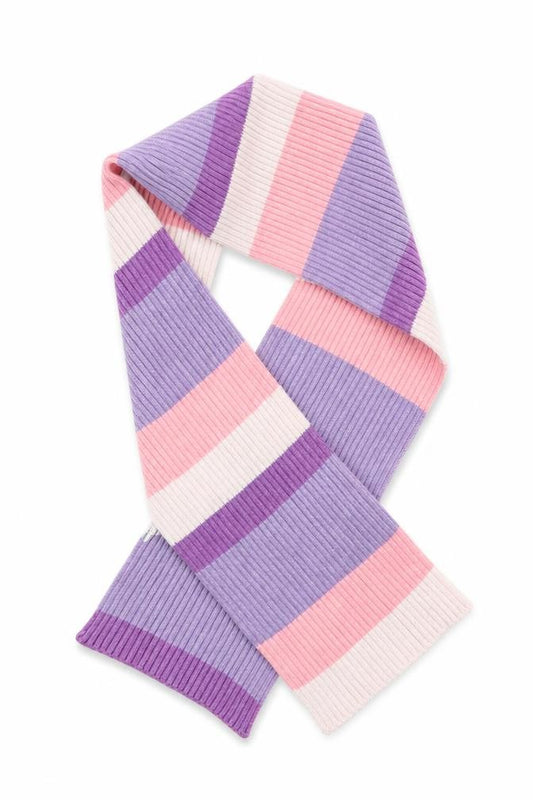 Preworn Girls Multicoloured Striped Knit Rectangle Scarf Scarves & Wraps One Size