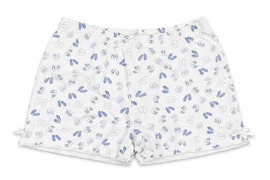 Front view of Miniman girls’ white sweat shorts, size 12, years