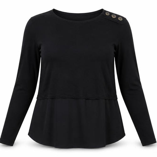 Warehouse Womens Black   Basic T-Shirt Size 14