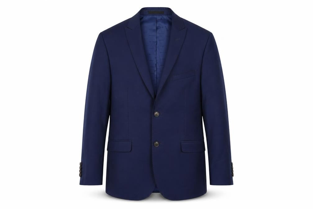 One Six Five Mens Blue   Jacket Suit Jacket Size 40