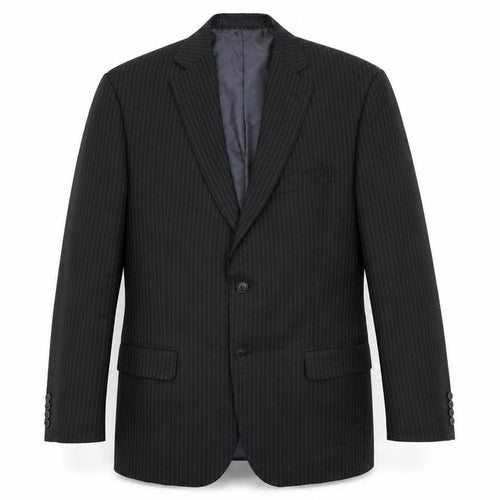 Marks and Spencer Mens Black Striped  Jacket Suit Jacket Size 42