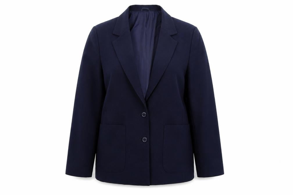 Preworn Womens Blue   Jacket Suit Jacket Size 12