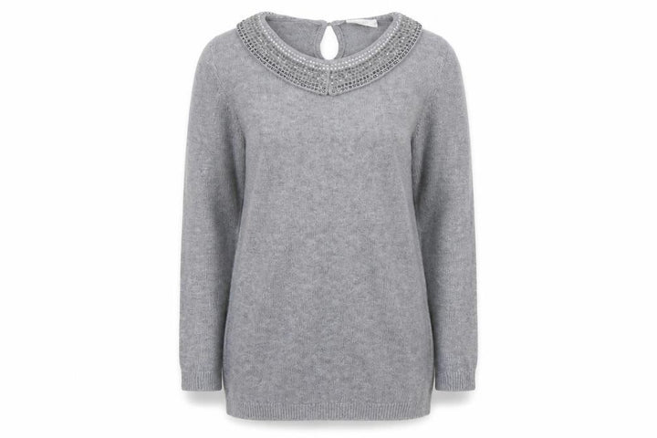 Wallis Womens Grey Knit Pullover Jumper Size 12