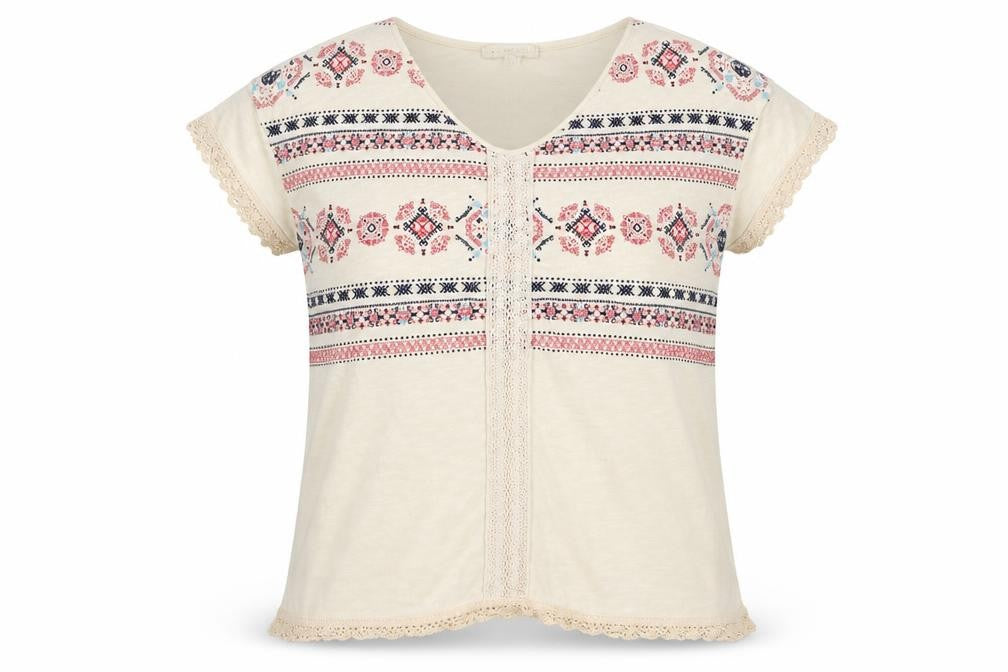 Springfield Womens Beige Floral Knit Pullover Jumper Size M