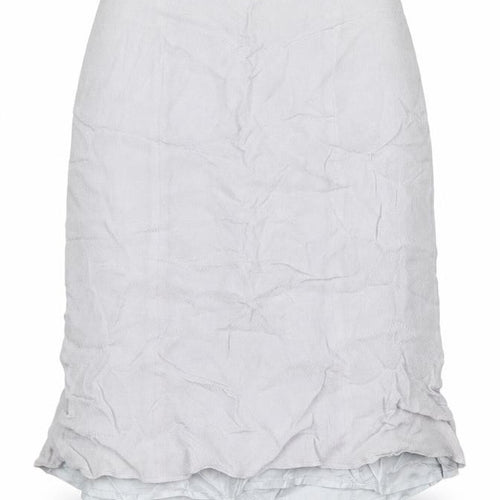 Preworn Womens Grey  Chiffon Flare Skirt Size 12