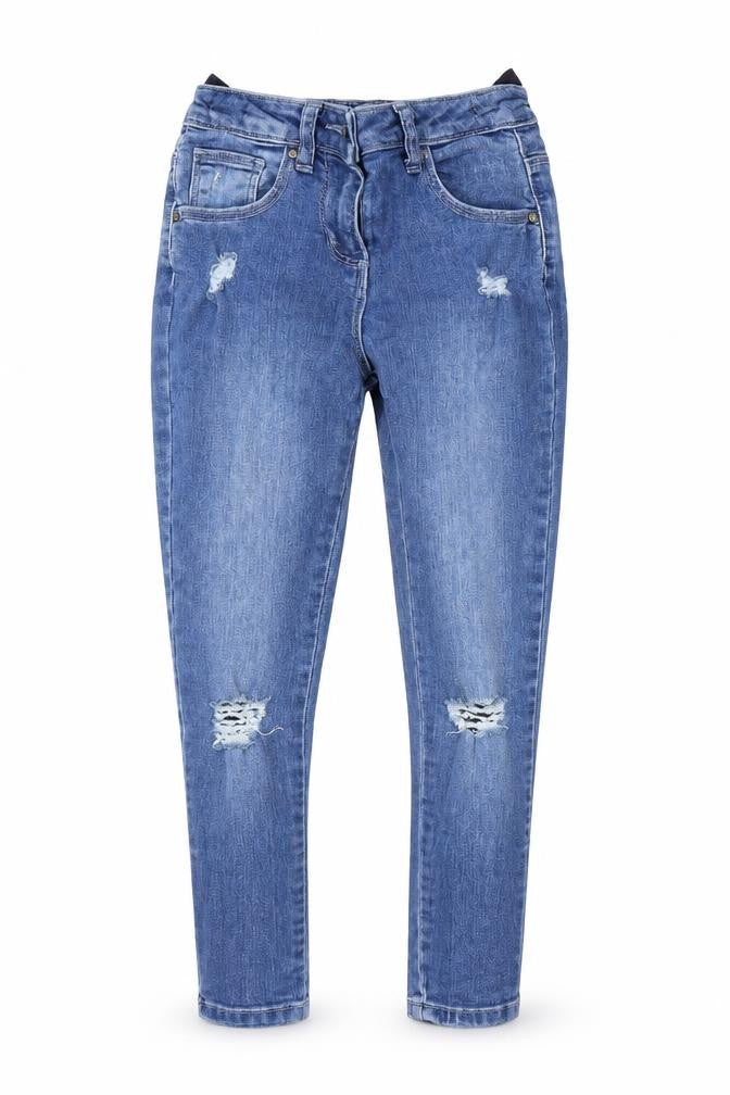 Matalan Girls Blue  Denim Skinny Jeans Size 9 Years