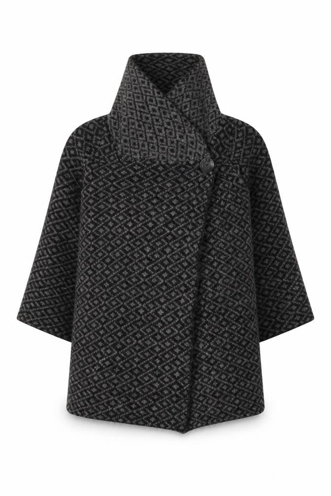 Ellen Tracy Womens Grey Argyle/Diamond Knit Pullover Jumper Size S