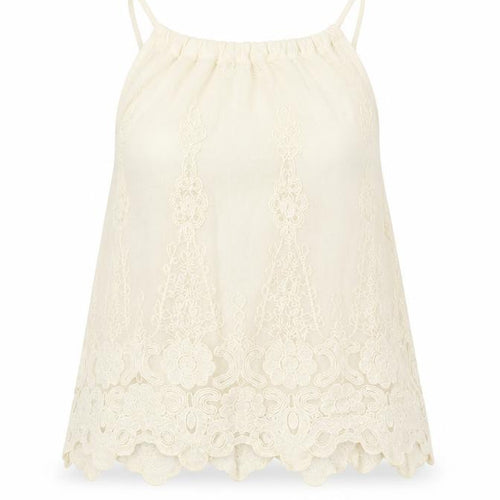 New Look Womens Beige   Camisole Tank Size 8