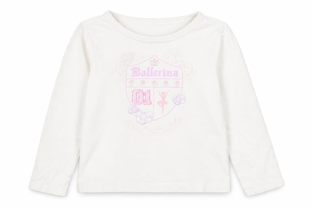 Carter's Girls White   Basic T-Shirt Size 6 Years