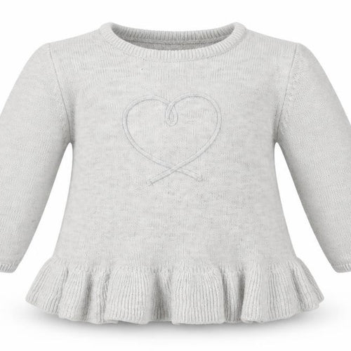 Kiabi Girls Grey   Pullover Jumper Size 6-9 Months