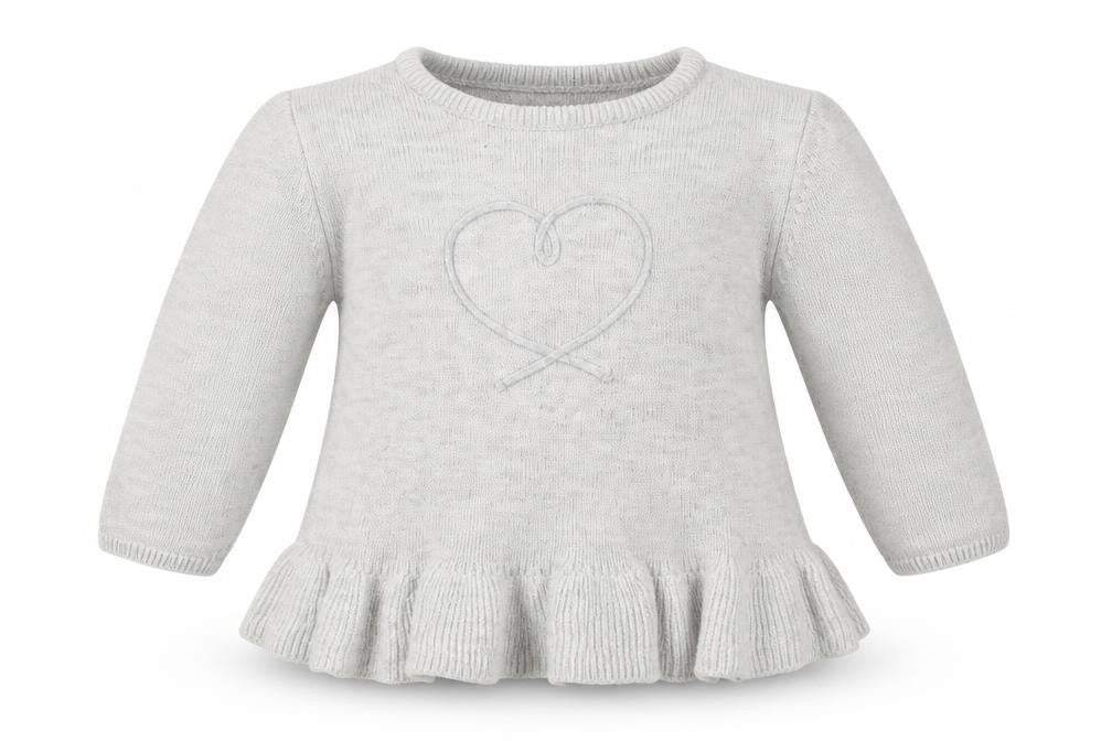 Kiabi Girls Grey   Pullover Jumper Size 6-9 Months