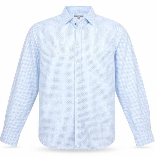 Preworn Mens Blue Argyle/Diamond   Button-Up Size XL