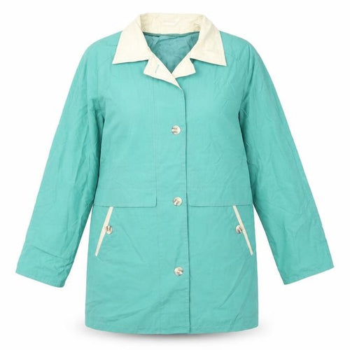 Damart Womens Green   Overcoat Coat Size 14