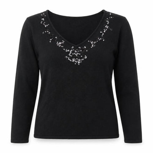 Bonmarché Womens Black   Pullover Jumper Size S