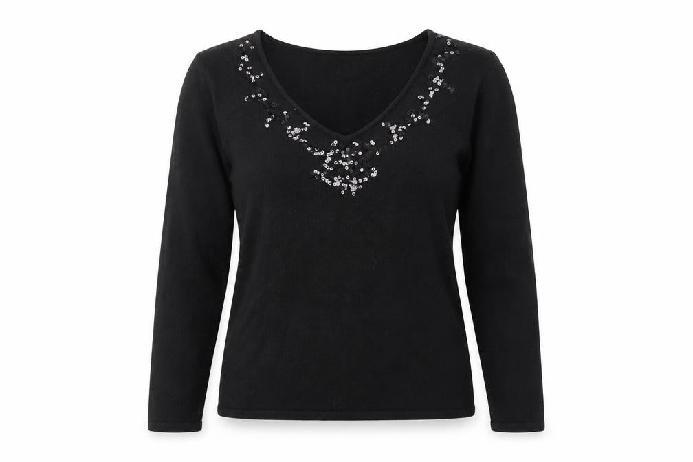Bonmarché Womens Black   Pullover Jumper Size S
