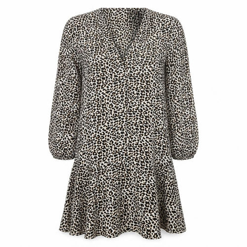 ASOS Womens Brown Animal Print  A-Line  Size 10