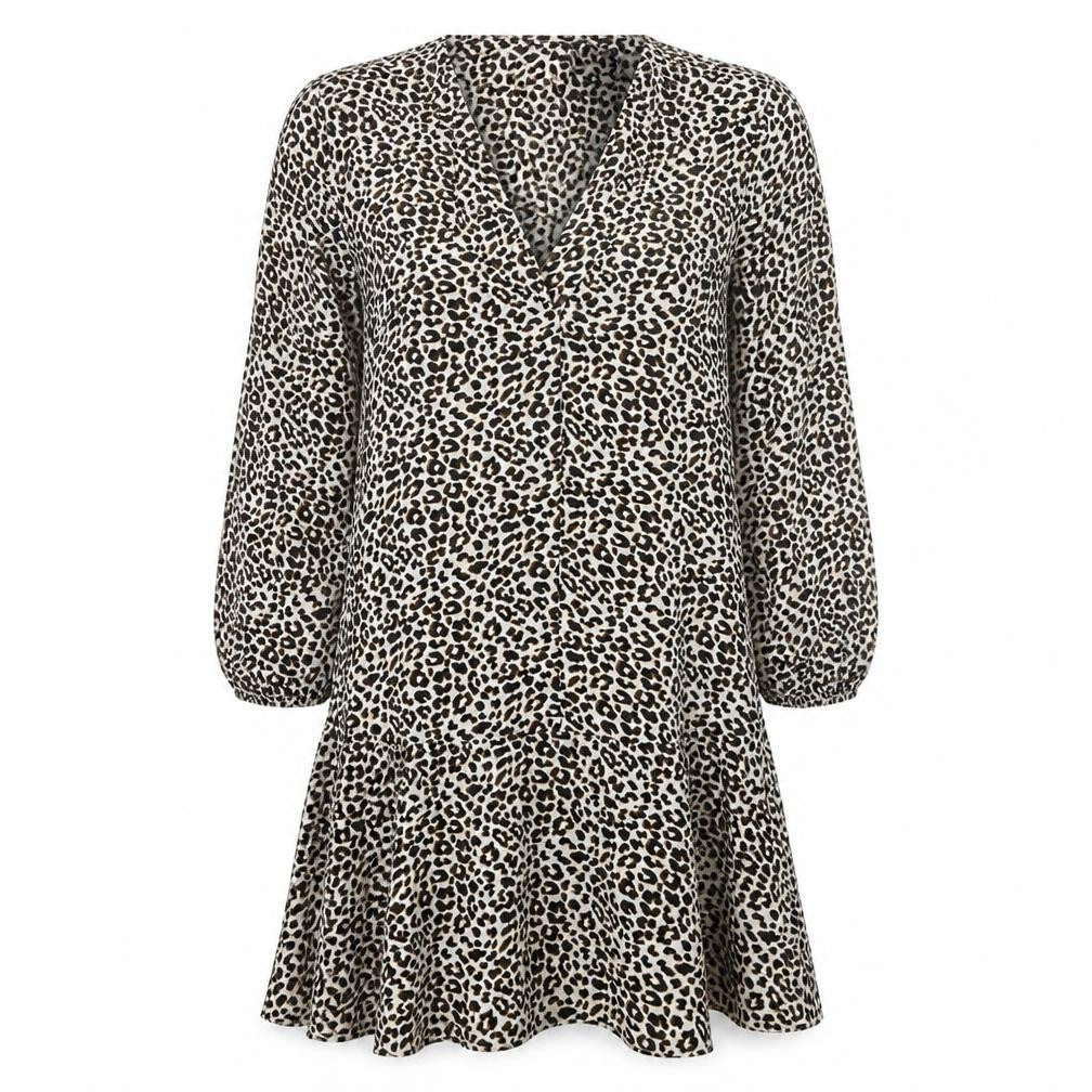 ASOS Womens Brown Animal Print  A-Line  Size 10