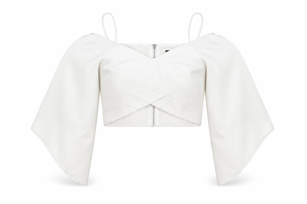 Topshop Womens White   Basic Blouse Size 8
