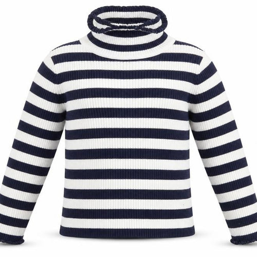 George Girls White Striped  Pullover Jumper Size 2 Years