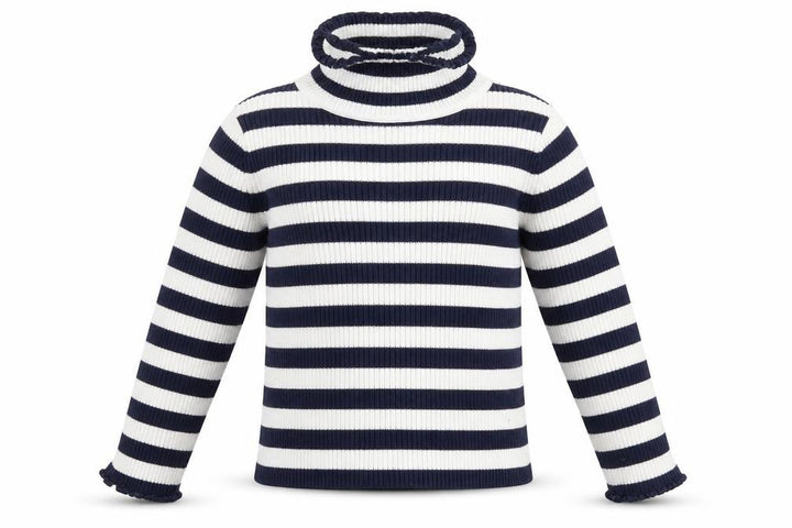 George Girls White Striped Pullover Jumper Size 2 Years