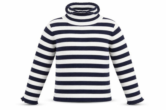 George Girls White Striped  Pullover Jumper Size 2 Years